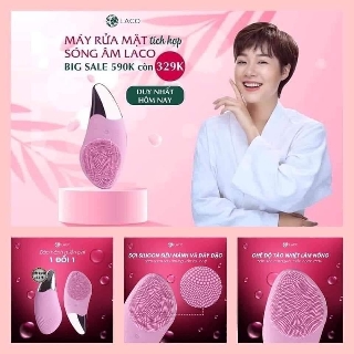 Siêu giảm giá 44% {Máy rửa mặt Laco Promax} làm sạch da, nâng cơ, se khít lỗ chân lông