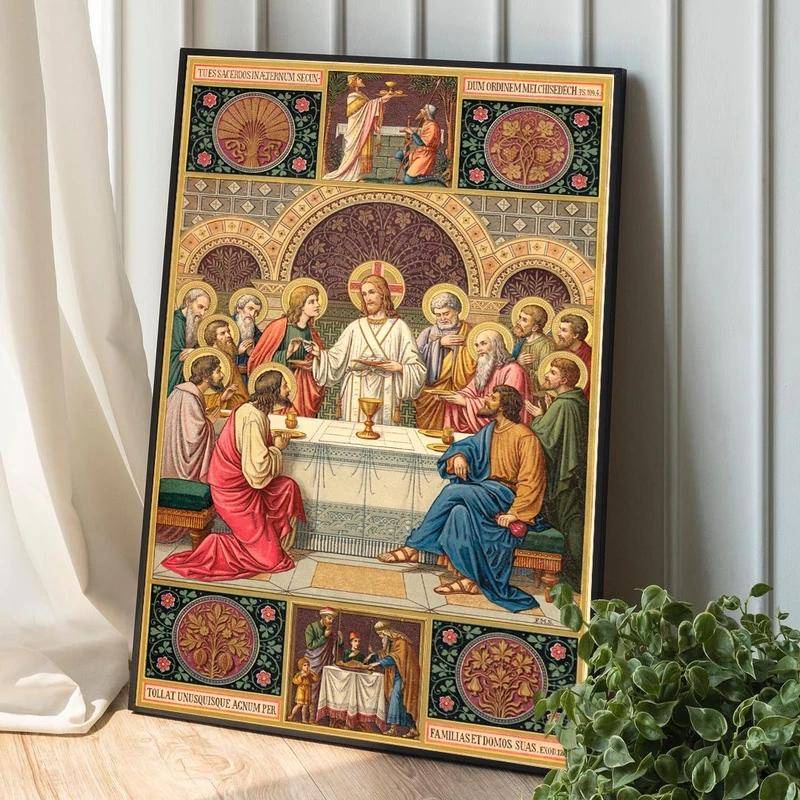 Tranh Vải Cuốn Treo Tường In Hình Đức Mẹ Jesus