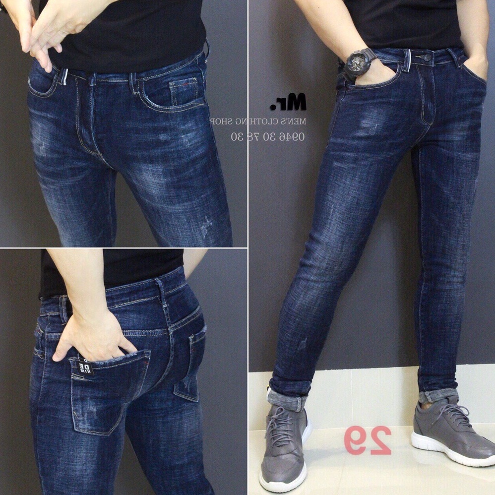 Quần jean nam xanh cao cấp - Chất liệu Denim, co dãn tốt Thời Trang Nam Nữ Gemini KVS29 | BigBuy360 - bigbuy360.vn