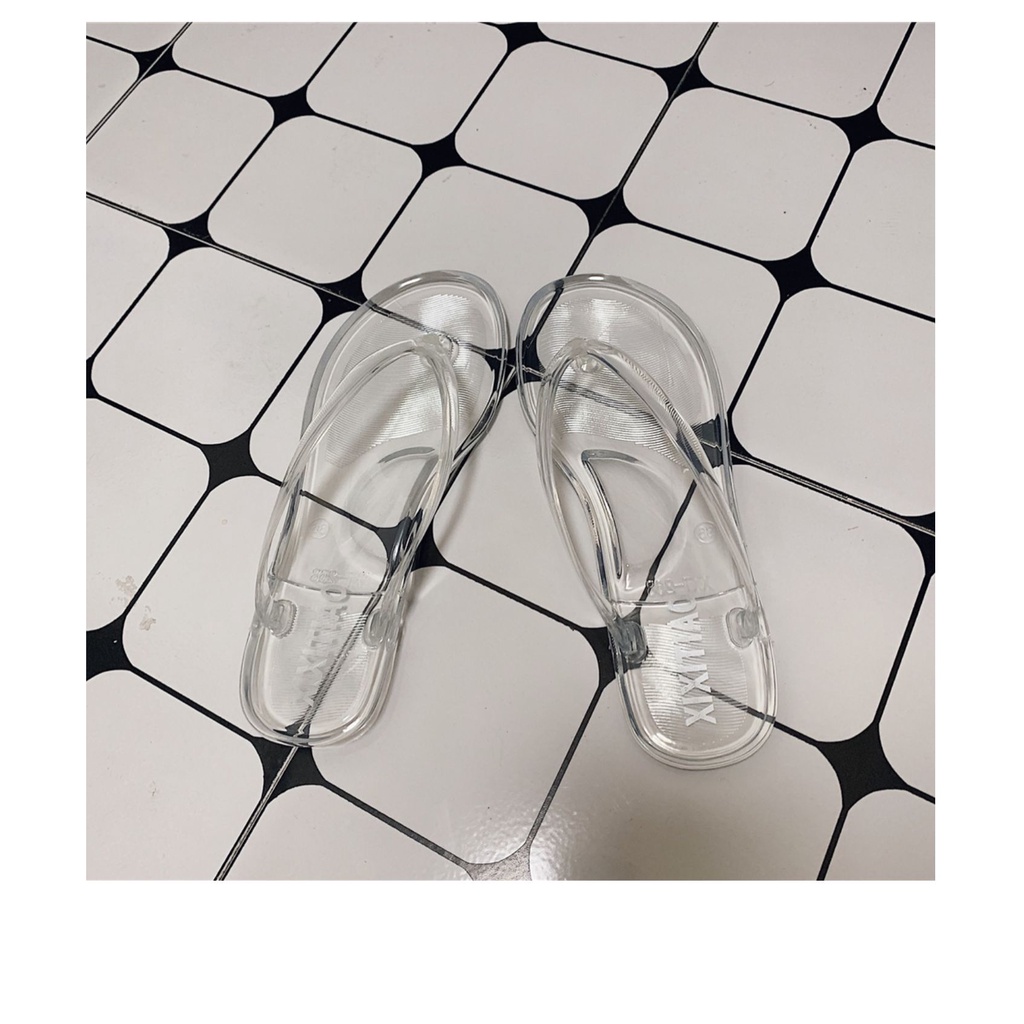 Dép Xỏ Ngón Trong Suốt Thời Trang Đi Biển Cho Nữ (Size 36-41)