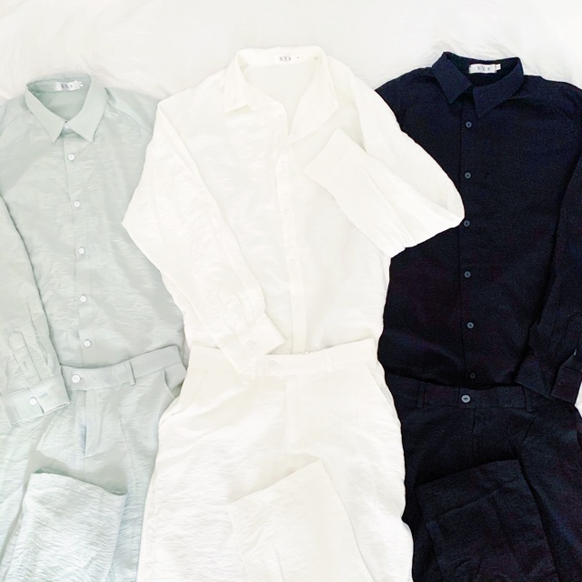 Bộ Đũi Lụa - SILK LINEN SET - Có bán lẻ áo, quần/ mix màu tuỳ chọn