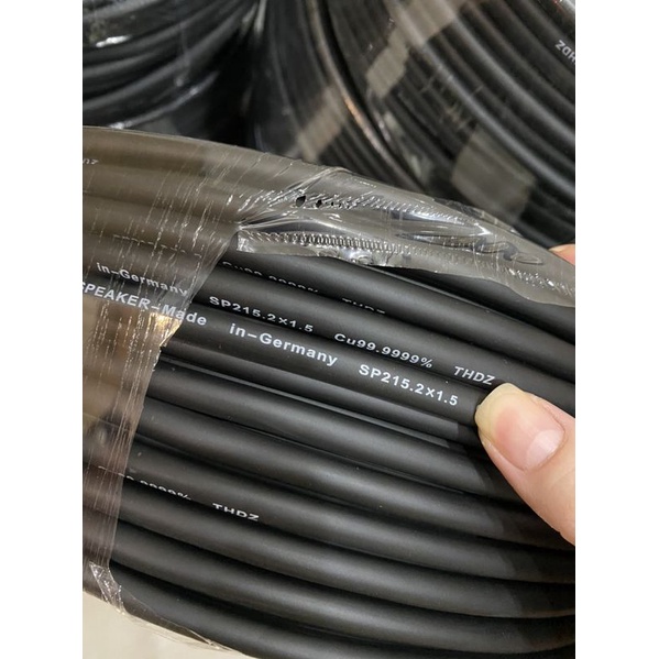 Dây loa cao cấp, lõi 1.5, bộc chống nhiễu, chống đứt loại 3 mét, 5 mét kèm jack newtrik 2 đầu cao cấp