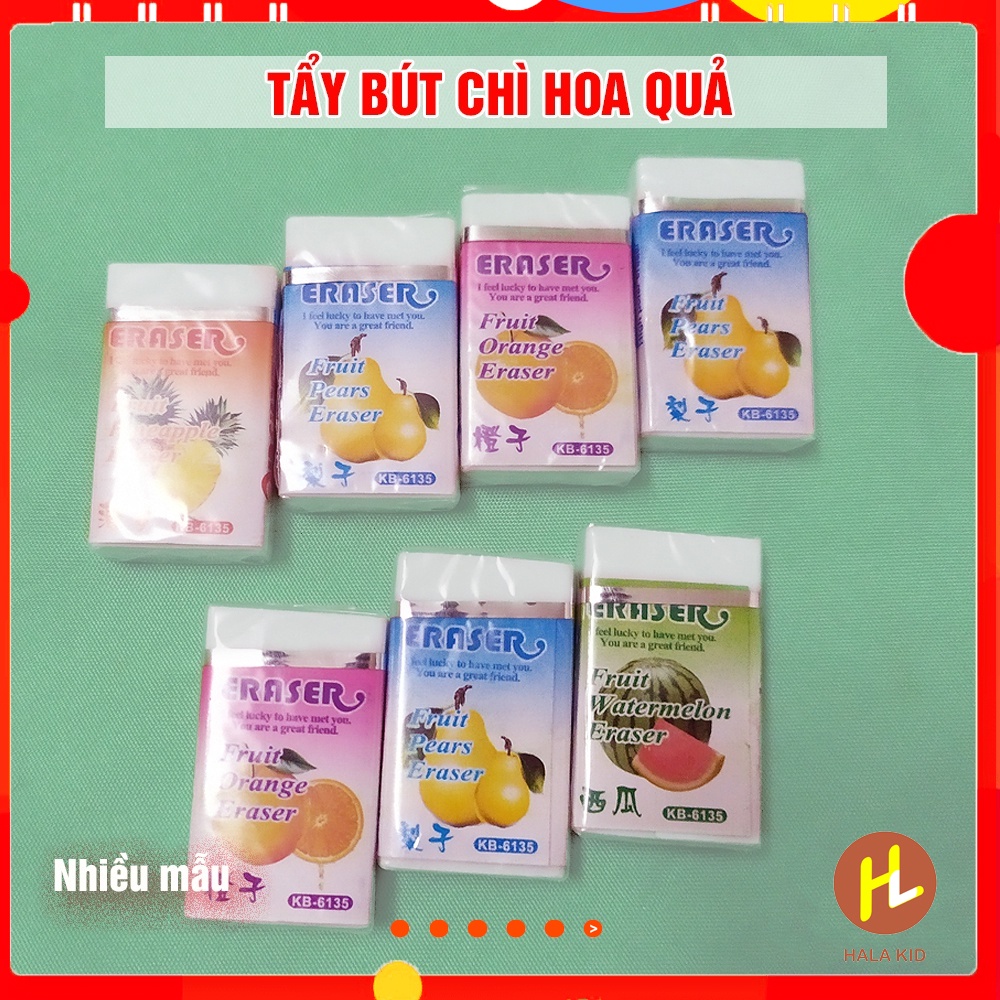 Tẩy bút chì hoa quả cho bé (1 chiếc)