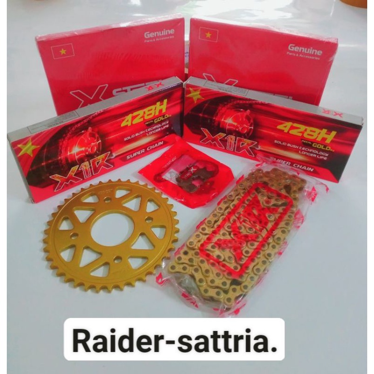 Nhông sên dĩa X1R . Exciter 150_135_winer, Raider,sonic.sirius, wave dreams, wave 110.