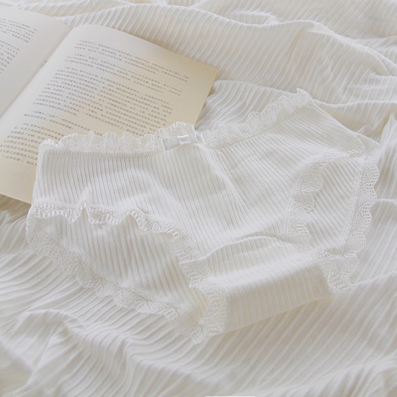 Quần Lót Cotton Sợi Tre Kháng Khuẩn Cao Cấp Viền Ren Sexy Đáng Yêu | BigBuy360 - bigbuy360.vn