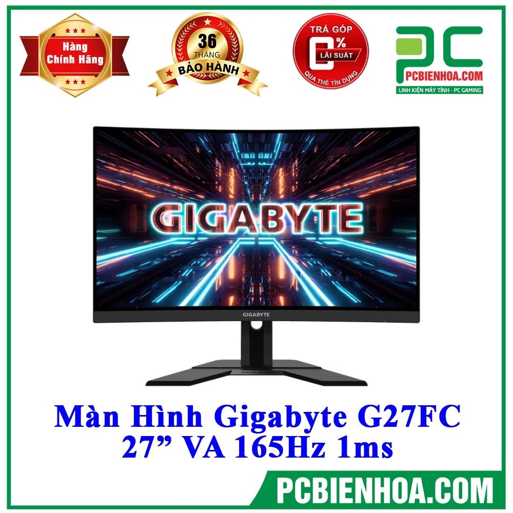 [Mã SKAMPUSHA8 giảm 8% đơn 300K] MÀN HÌNH GIGABYTE G27FC 27” VA 165HZ 1MS