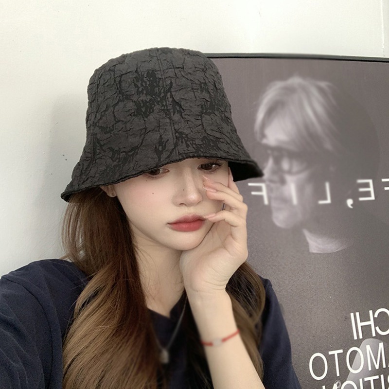 Nón Bucket Chống Nắng In Họa Tiết Ba Chiều Phong Cách Hàn Quốc