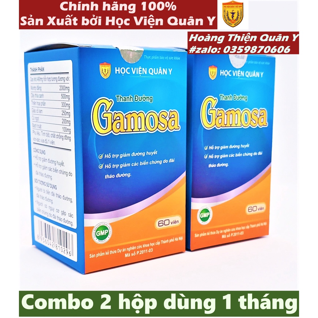 Combo 2 lọ gamosa - Hỗ trợ kiểm soát đường huyết