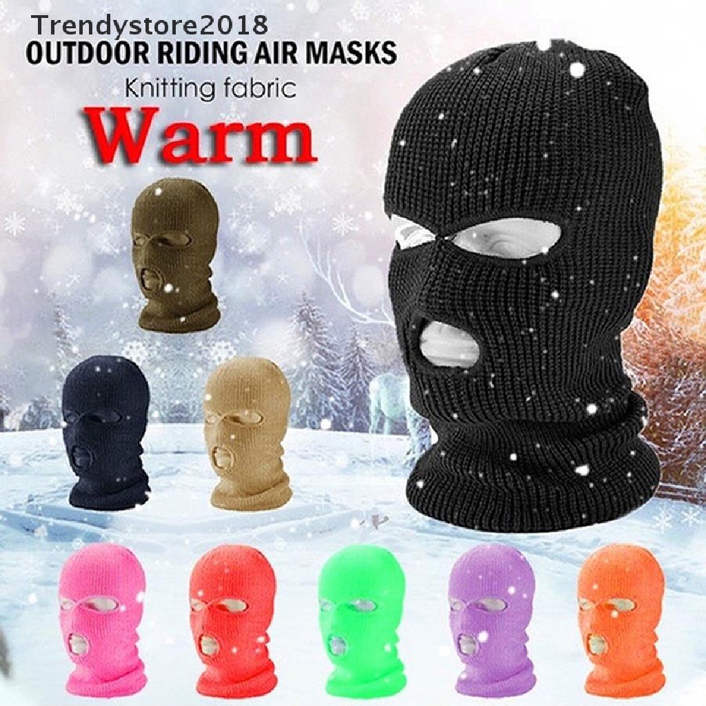 Mũ beanie kèm khẩu trang 3 lỗ giữ ấm mùa đông thời trang 2018