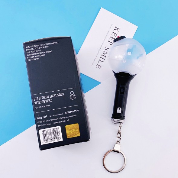 Bangtan OFFICIAL LIGHTSTICK KEYRING BOMB VER.3 Hàng Chính Hãng BigHit (K61) | BigBuy360 - bigbuy360.vn
