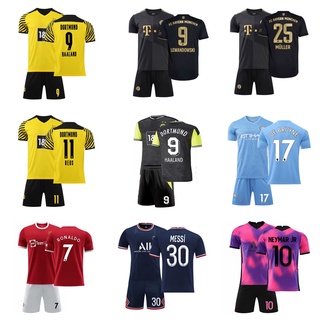 Bộ Quần Áo Số 9 Haaland Số 17 De Bruyne