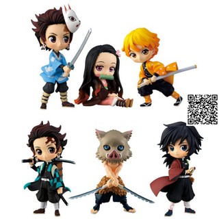 1041 Mô hình Chibi Lưỡi Gươm Diệt Quỷ Kimetsu No Yaiba nhiều nhân vật Kamado Tanjirou Agatsuma Zenitsu Hashibira Inosuke