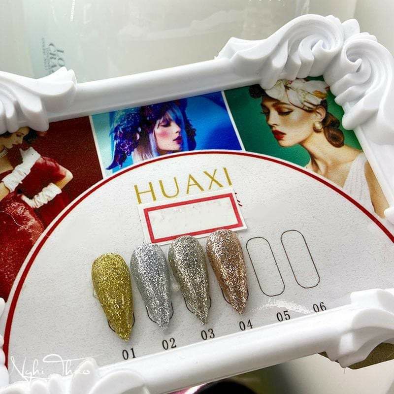 Gel Vẽ Nhũ metal siêu sáng Huaxi