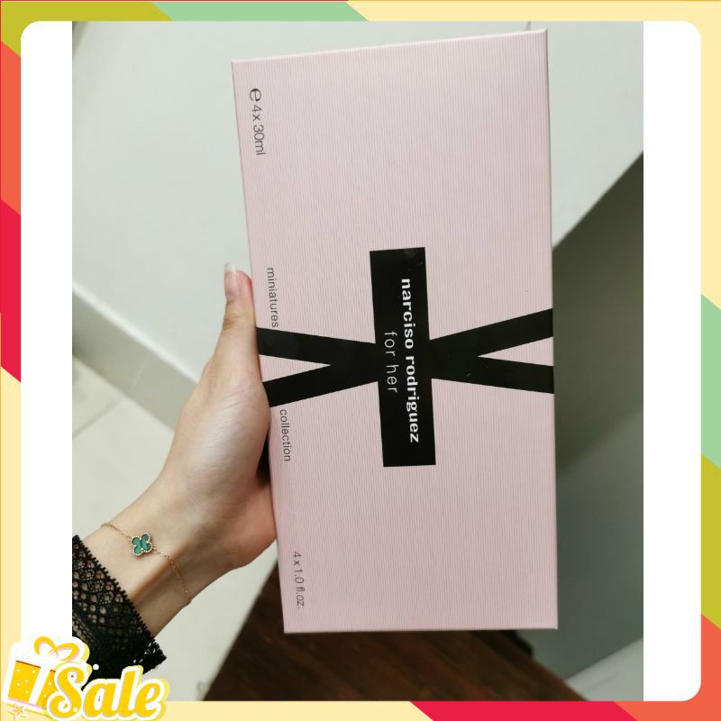 Sét Nước Hoa Narciso Rodriguez 4 chai mini 30ml Cực Thơm - Mùi Hương Quyến Rũ - Xịt Là Mê | Thế Giới Skin Care