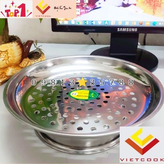 Vỉ hấp inox vietcook cách thủy size 20, 22, 24 cm có chân đế, xửng hấp chính hãng