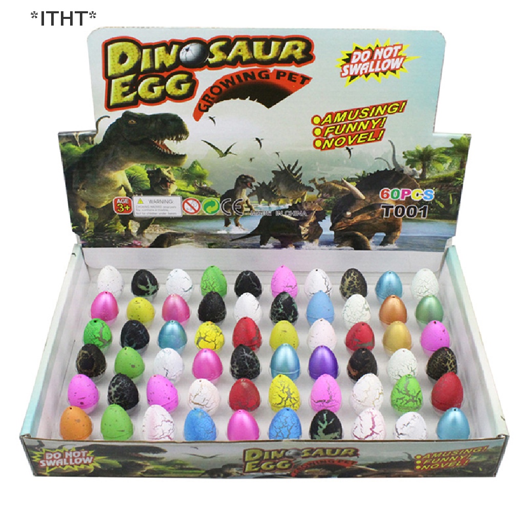 Set 10 Trứng Khủng Long Nở Trong Nước Nhiều Màu Sắc