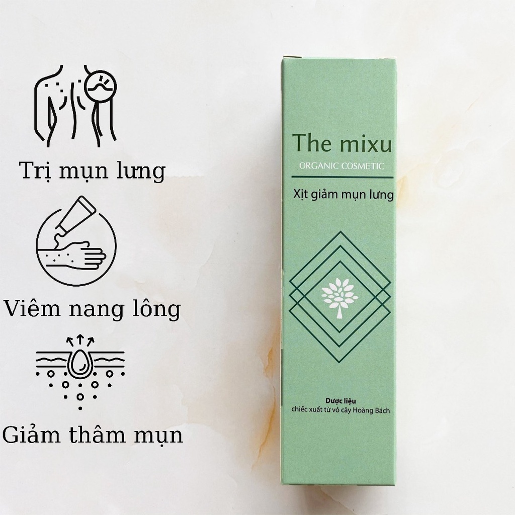 Xịt làm dịu da giảm mụn lưng body mist Handmade