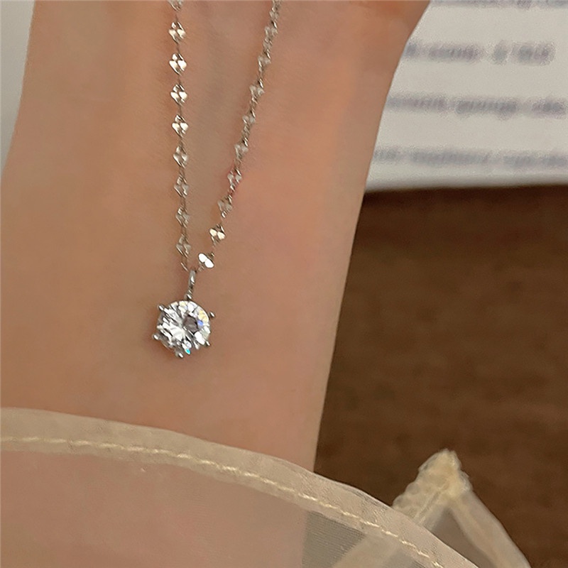 Vòng cổ Mặt Đính Đá Thời Trang Cho Nữ