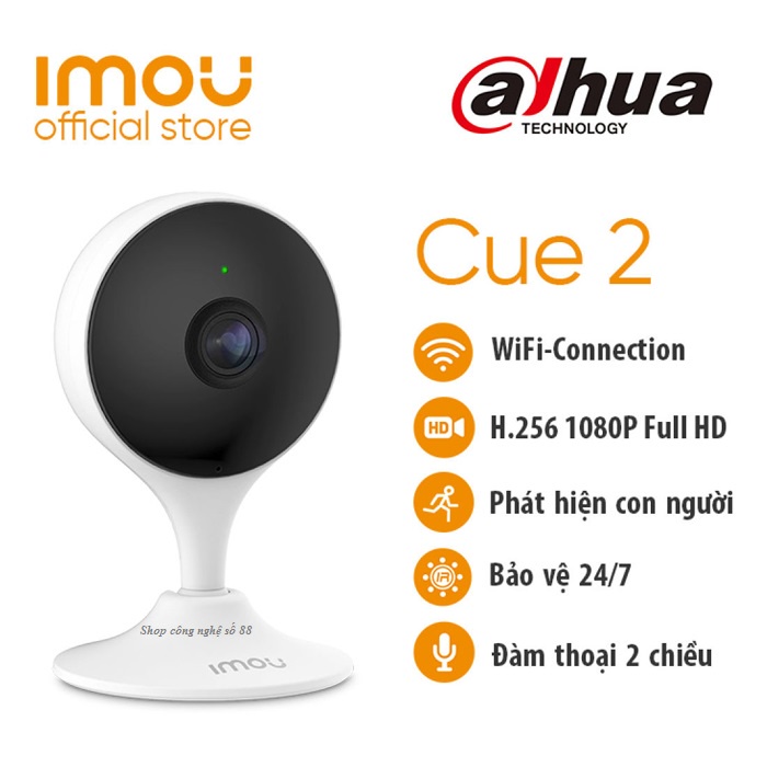 Camera Wifi IMOU Trong Nhà C22 C22SP Cue 2E Đàm Thoại 2 Chiều 2M FULLHD 1080P DAHUA C1c