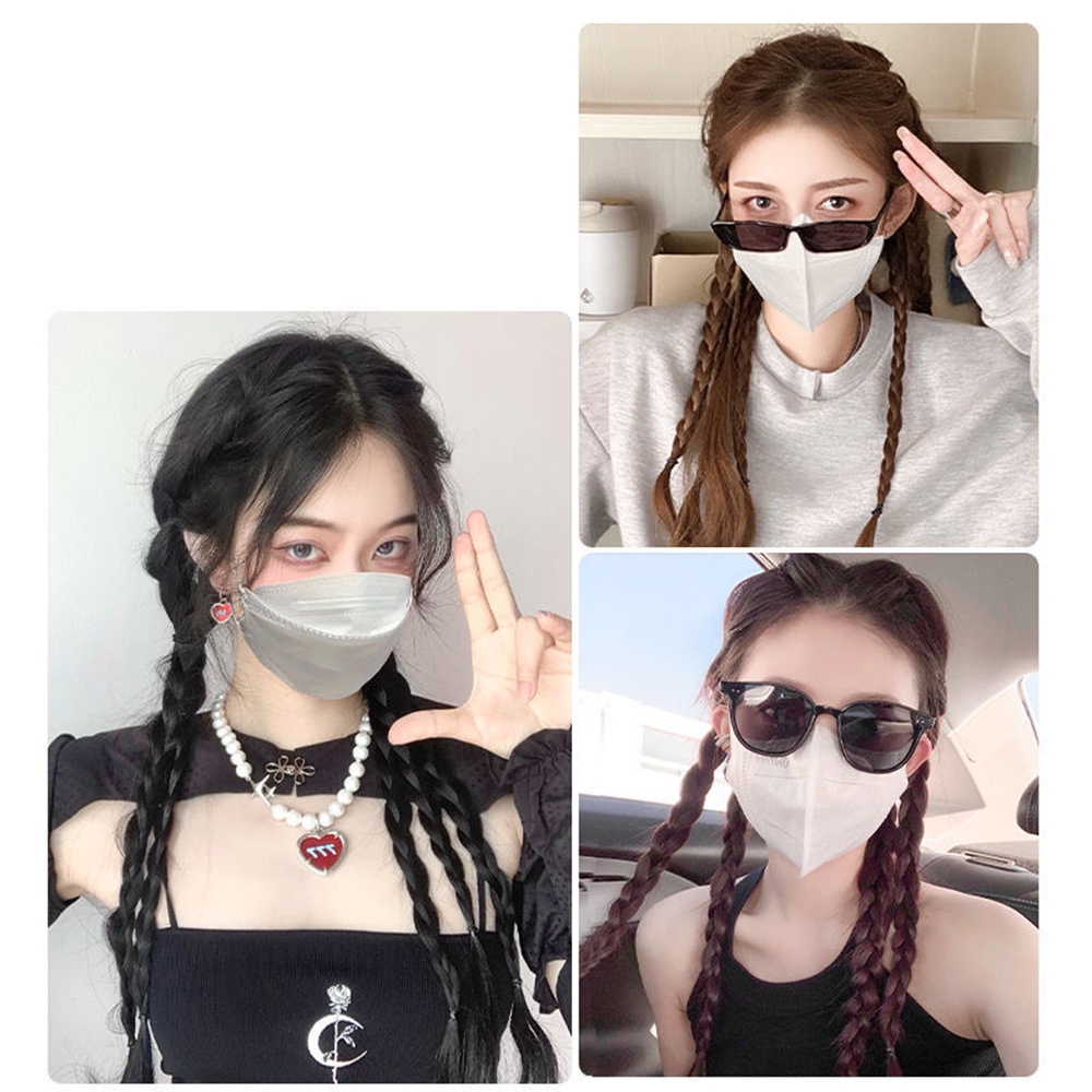 1 Dây thun cột tóc bện hình xương cá thời trang nữ