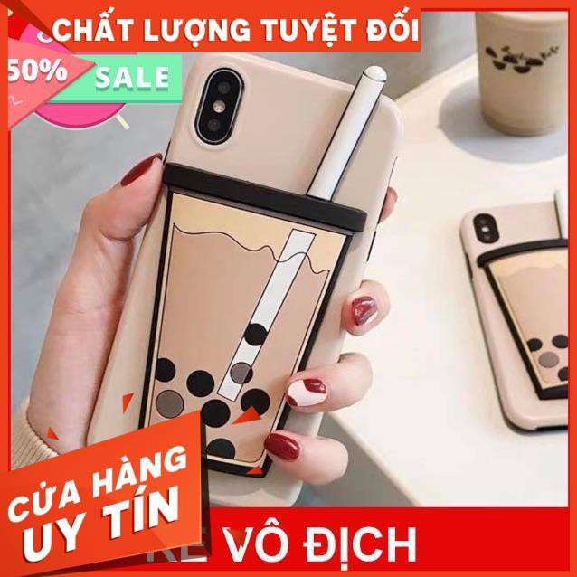 Ốp Trà sữa 3D Iphone 6 p/X/Xs/XSMAX