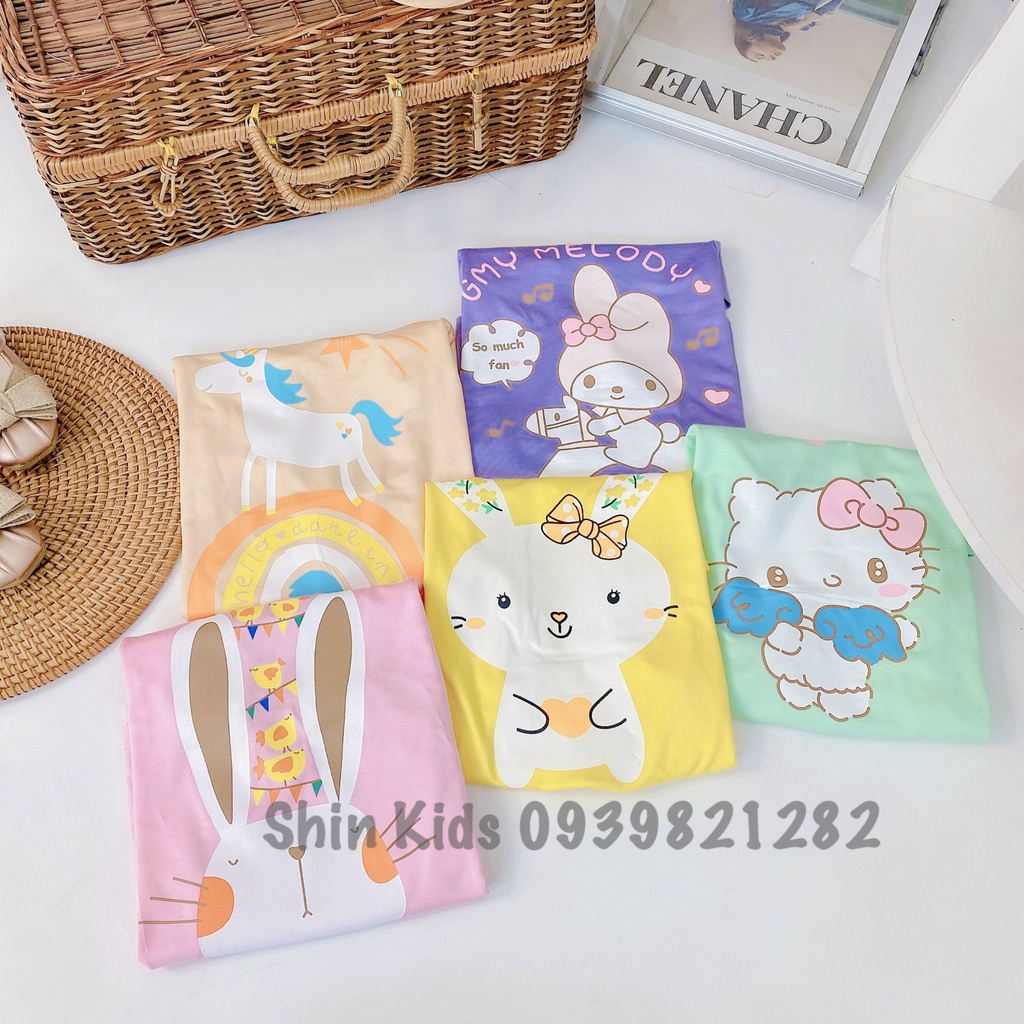 ***Free Ship*** Đầm Đuôi Cá Chất Thun Lạnh Hàng Minky Mom  In Hình Thỏ Siêu Dễ Thương Dành Cho Bé Gái (7-20kg)