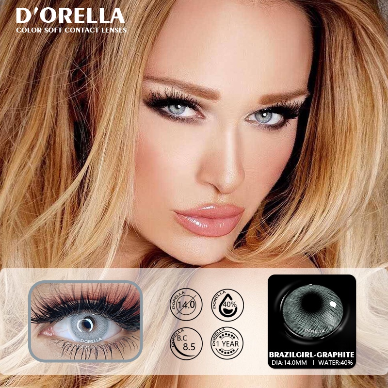 EYESHARE Kính Áp Tròng Nữ Mềm Mại Trang Điểm Mắt Làm Đẹp Thời Trang Phong Cách Brazil