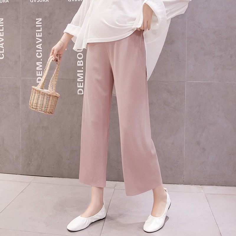 Quần ống rộng thời trang năng động cho mẹ bầu | BigBuy360 - bigbuy360.vn