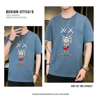 [new style]Men's T-shirts are printed in 6 colors, large size, simple fashion and easy to match.
