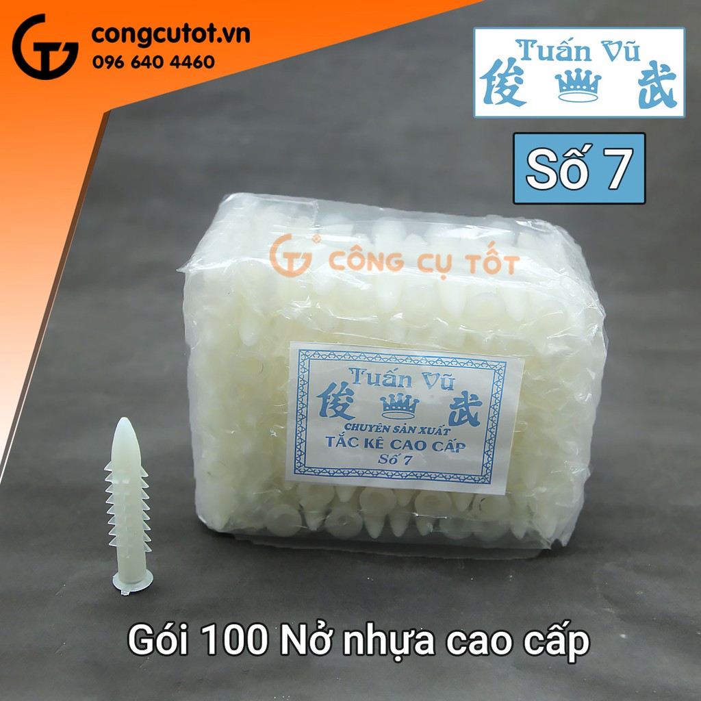 Gói 100 Nở nhựa cao cấp số 7