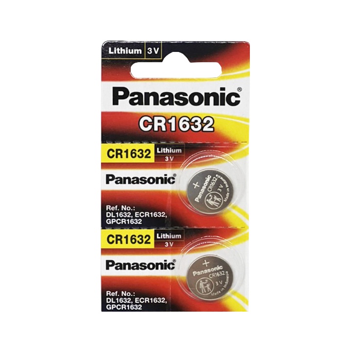 2 viên pin CR2032 / CR2025 / CR1632 / CR1220 / CR2016 / CR1620 / CR1616 Panasonic