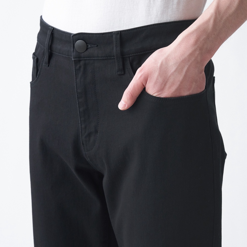 Muji Quần Denim Skinny Co Giãn 4 Chiều / Độ Dài Ống 82Cm