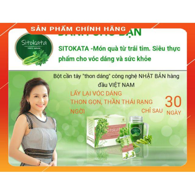Bột cần tây Sitokata chính hãng (1 hộp 20 gói) tặng bình nước và cẩm nang(nt shop để nhận mã ưu đãi cho sp) | BigBuy360 - bigbuy360.vn