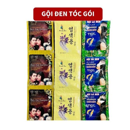 [Giá Sốc] Dầu gội đen tóc - Gội là đen tigi, Gội đen nhân sâm. An toàn, dễ sử dụng, hiệu qủa