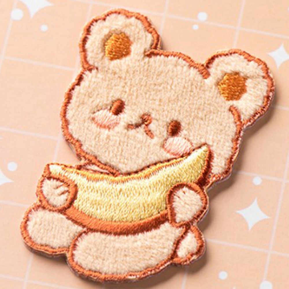 Miếng vá thêu ủi trang trí quần áo tự làm hình động vật hoạt hình dễ thương