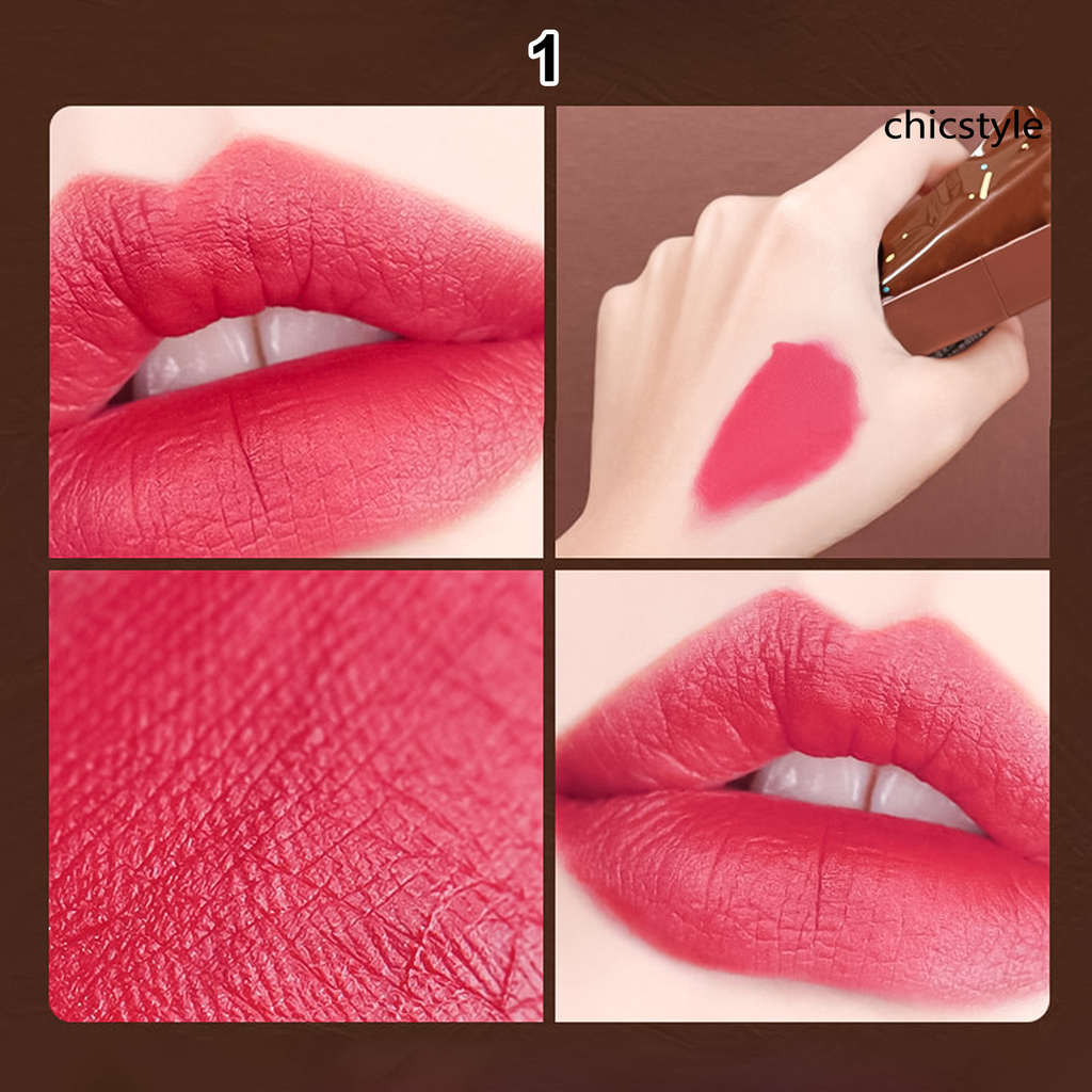 (Hàng Mới Về) Son Lì Chống Nước Lâu Phai Thiết Kế Vỏ Son Hình Thanh Socola Độc Đáo | BigBuy360 - bigbuy360.vn