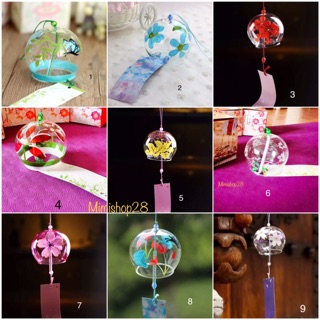 (15 mẫu) Chuông gió Furin Nhật Bản loại to 7x8cm