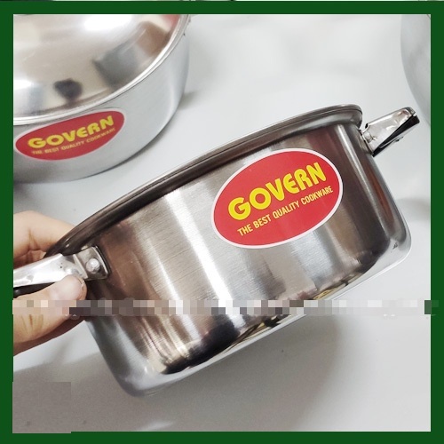 Bộ Nồi Inox Cao Cấp Govern Bếp Gas, Bếp Hồng Ngoại Nấu Nhanh, Tiết Kiệm Nhiên Liệu