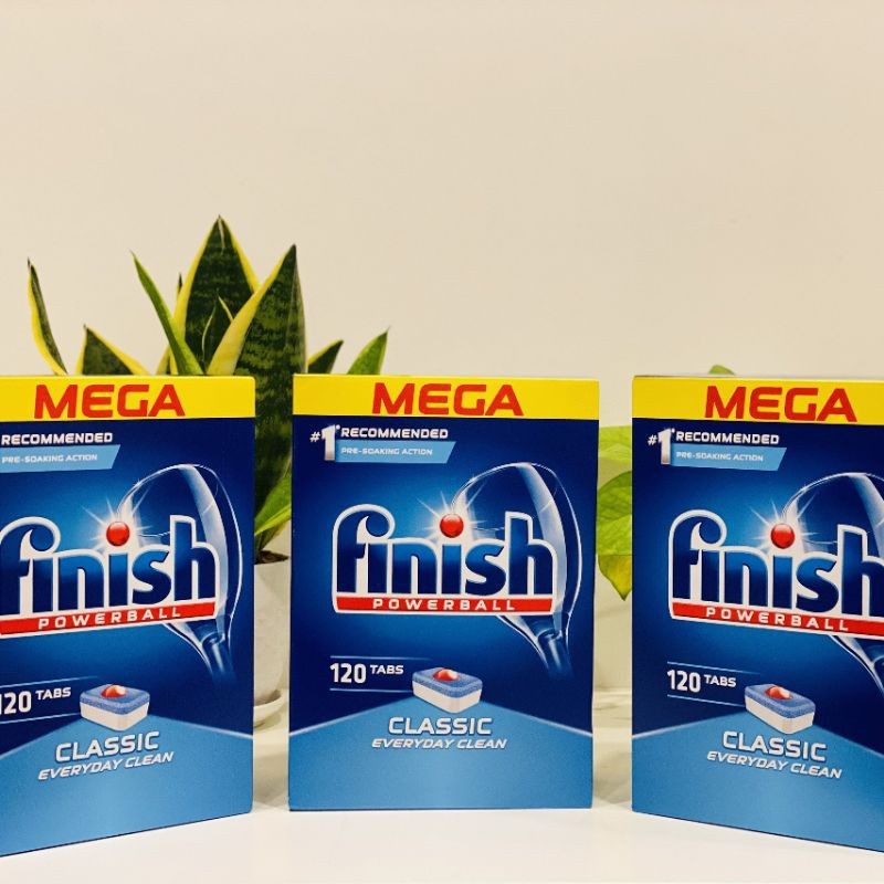 Viên rửa bát Finish Classic 120 viên 1 hộp - viên rửa chén chính hãng EU
