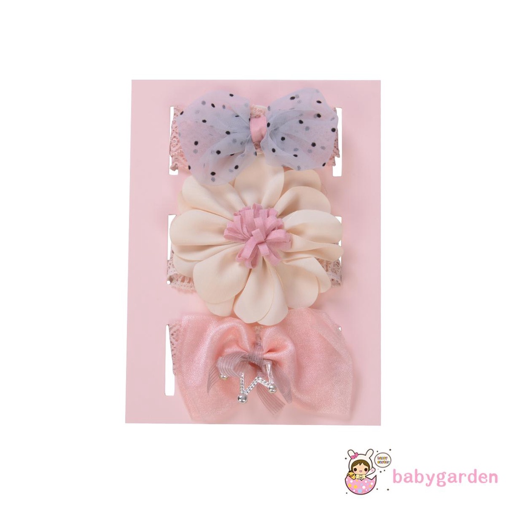 Set 3 băng đô bé gái màu sắc ngọt ngào thời trang