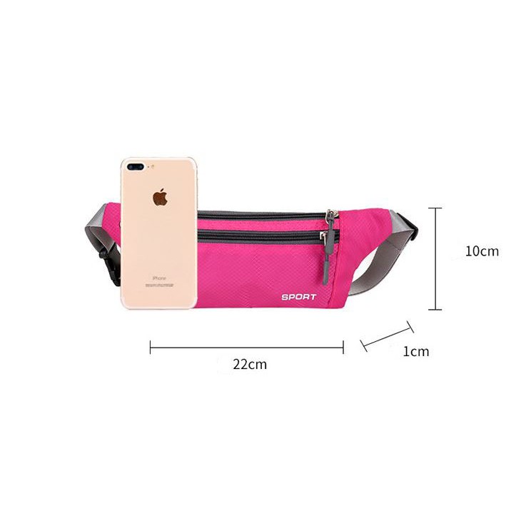 Túi đeo bụng vải oxford chống thấm nước cao cấp đựng điện thoại đeo hông thể dục thể thao Túi đeo chéo Tuxa store