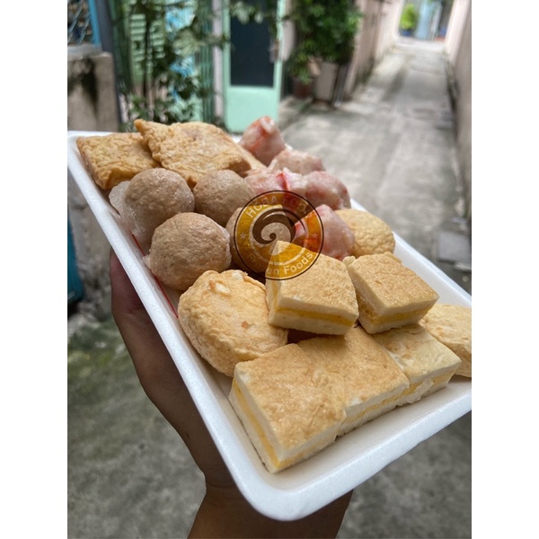 Khay mix 6 Viên Thả Lẩu Eb cao cấp - 500g tặng kèm sốt chấm