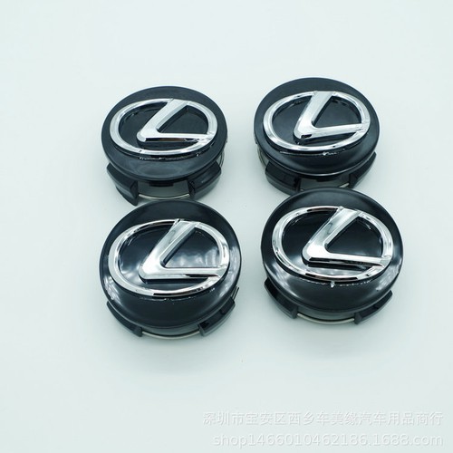 □Nắp Chụp Mâm Bánh Xe Ô Tô Lexus đường kính 62mm -Đen/ Bạc