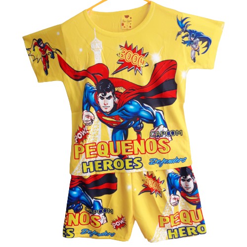 Bộ quần áo siêu nhân bé trai 8-24kg | Vải thun thái | Hoạ tiết siêu nhân, người nhện năng động | Kim Shop 2020