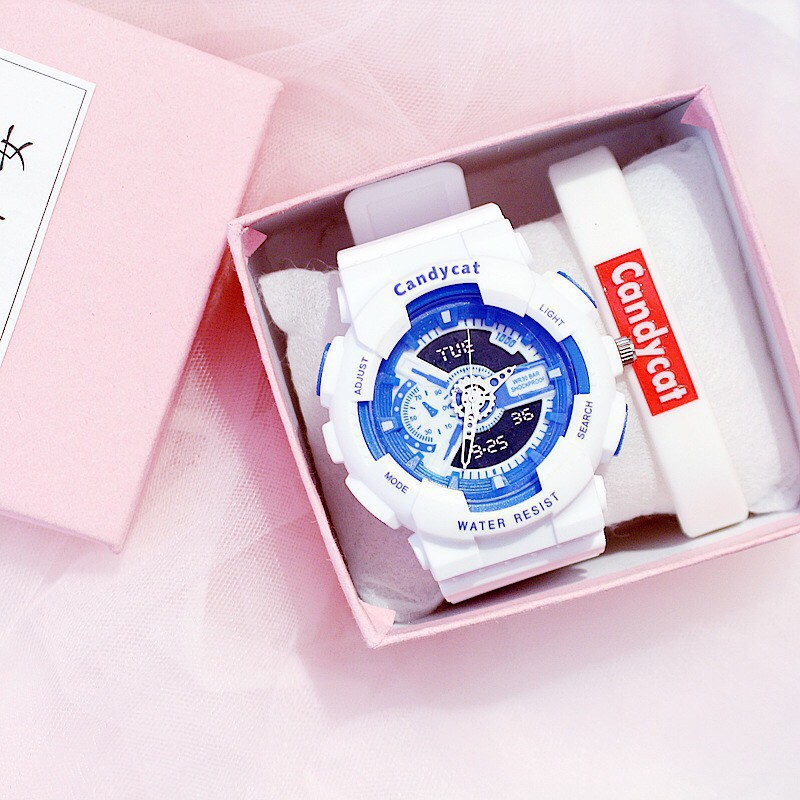Đồng hồ thời trang nam nữ Candycat mẫu chạy kim giả điện tử S91 | BigBuy360 - bigbuy360.vn