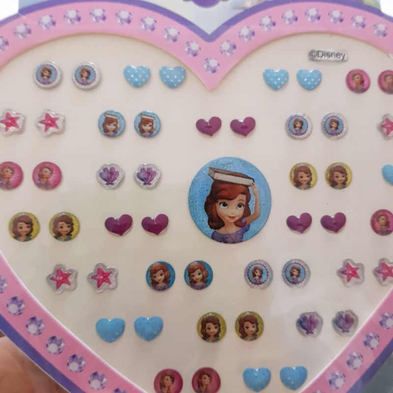 Sét sticker dán tai nhiều mẫu cho bé gái