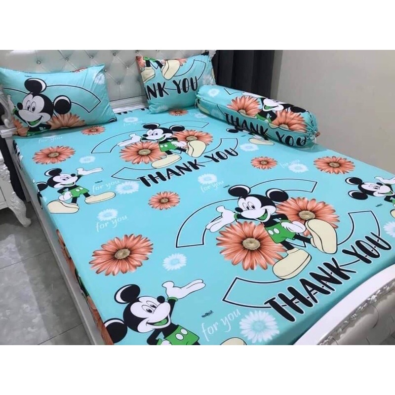 Bộ ga gối m8 thun hàn quốc