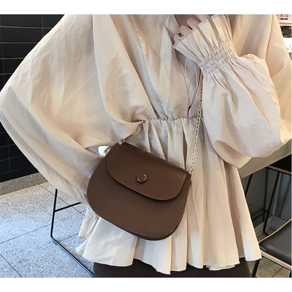 Túi xách nữ đeo chéo phong cách Hàn Quốc dây quai xích BAGROOM