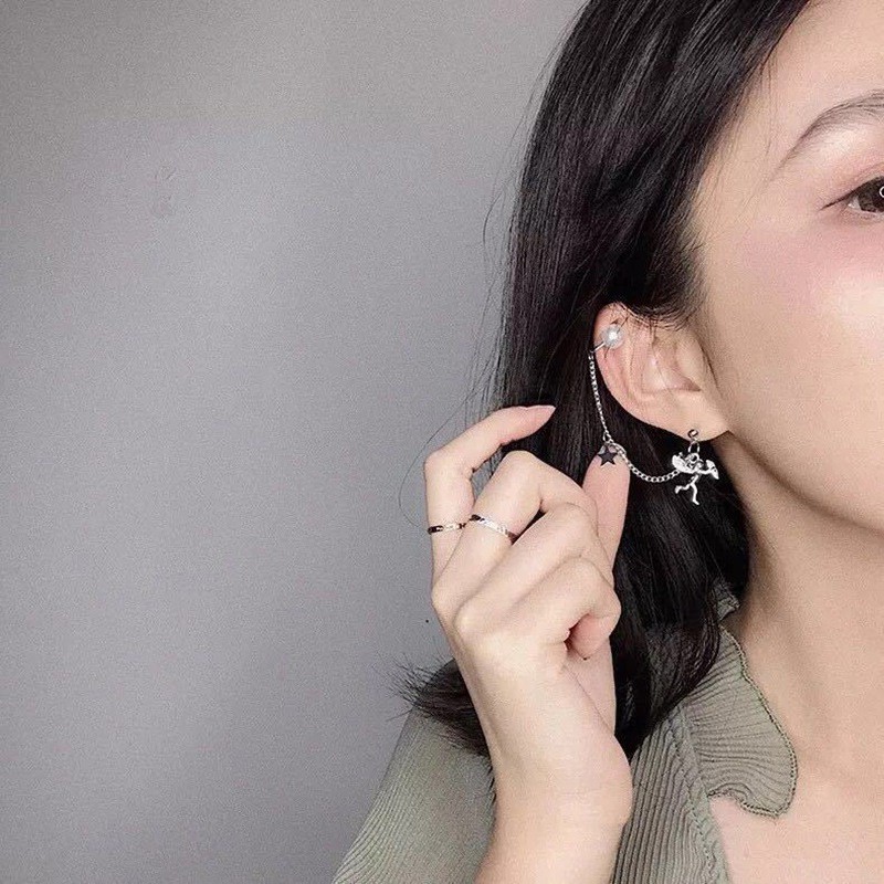 Khuyên tai nữ dáng dài kiểu dáng độc đáo