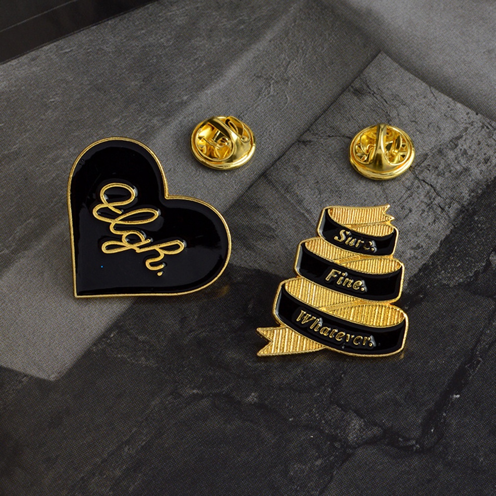 Ghim cài áo kim loại tạo hình độc đáo